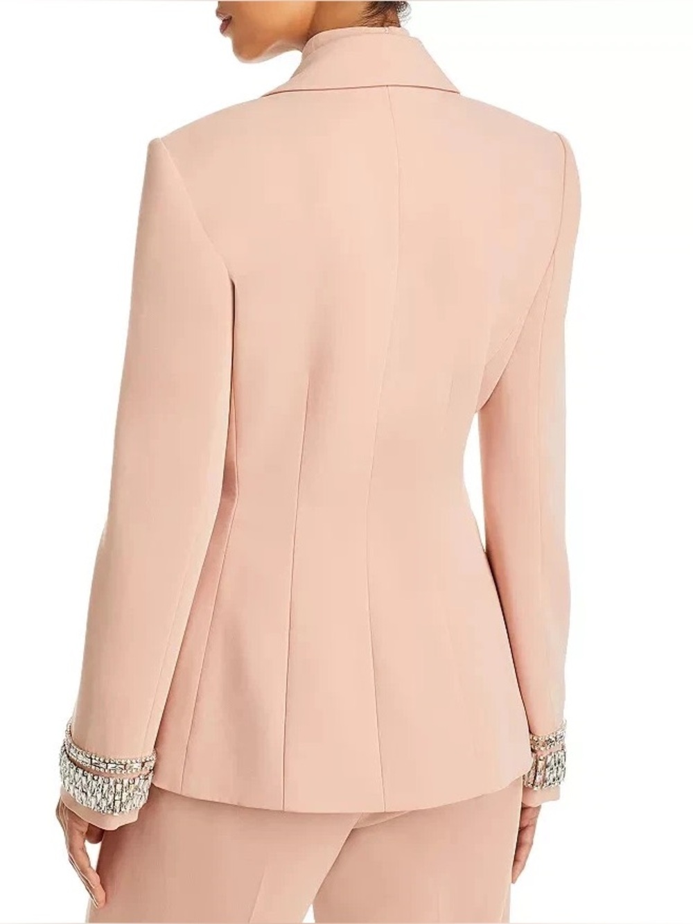NWT $698 Cinq a Sept Cheyenne Embellished Stacked Jewelry Lined Blazer Blusher - Picture 5 of 10